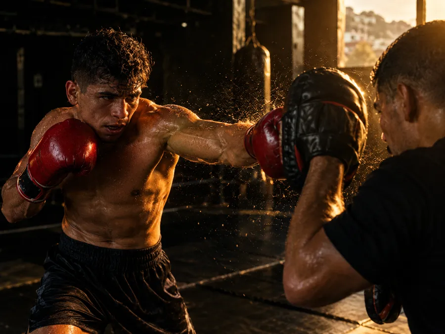 Clase de Boxeo en El Olympo Pereira